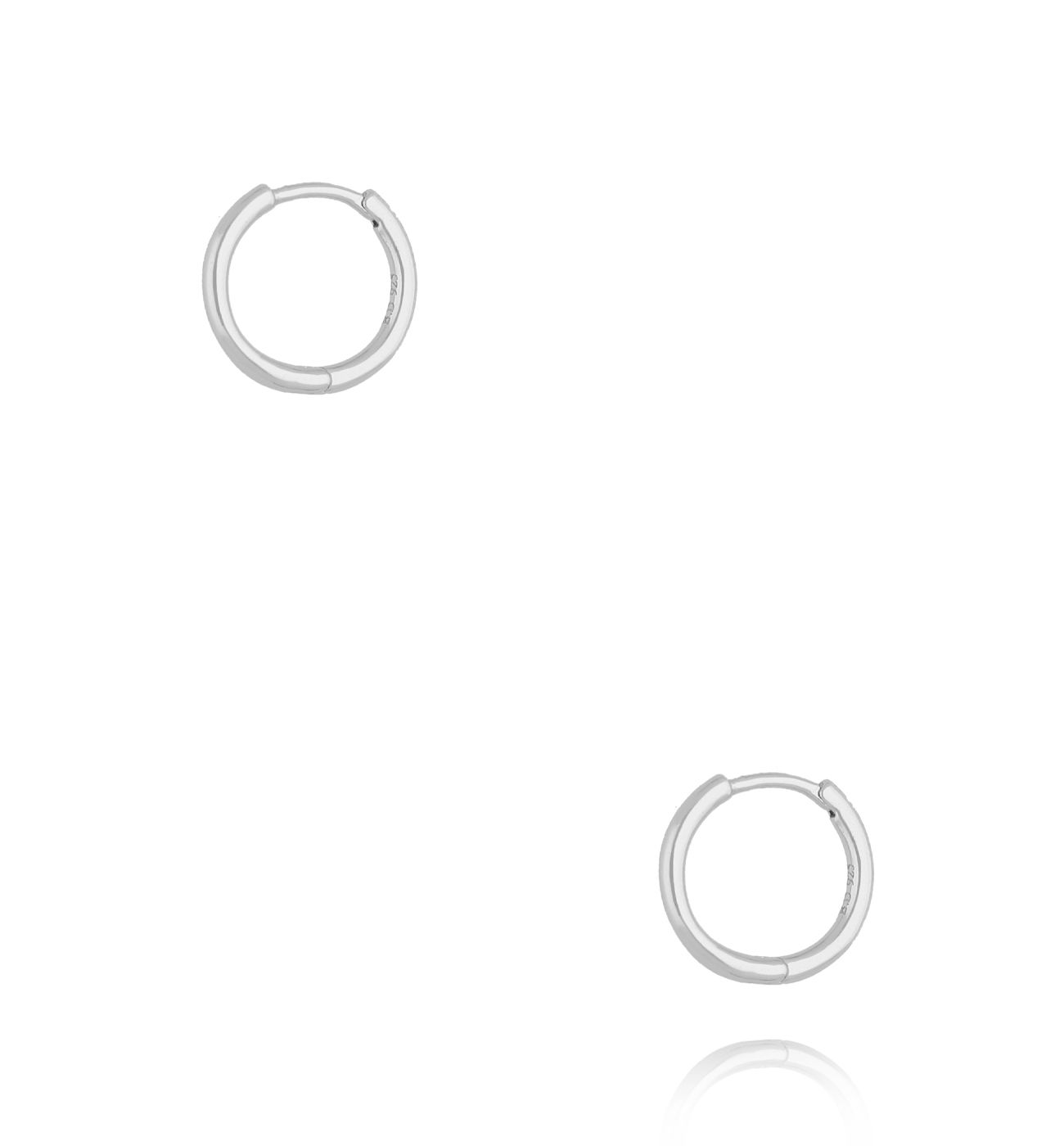 Kolczyki kółka srebrne małe KFA0100 - By Dziubeka