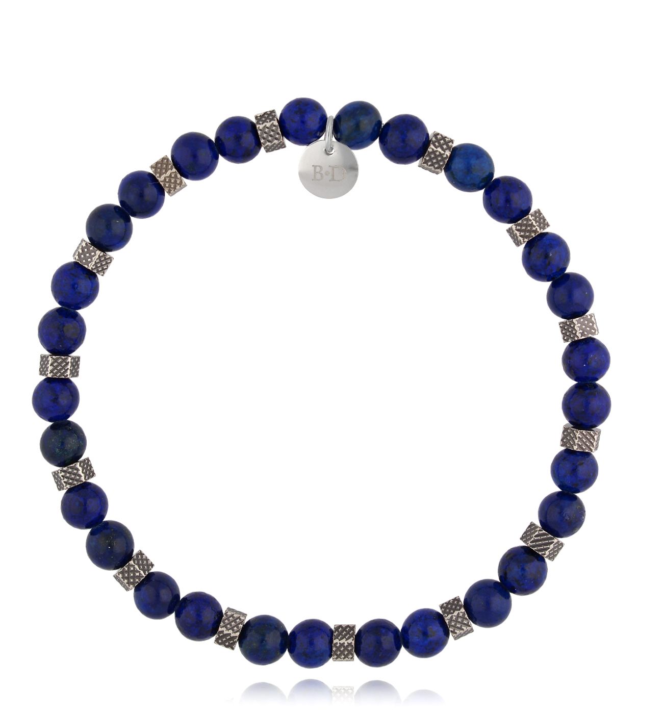 Bransoletka męska z lapisami Matu 75 - By Dziubeka