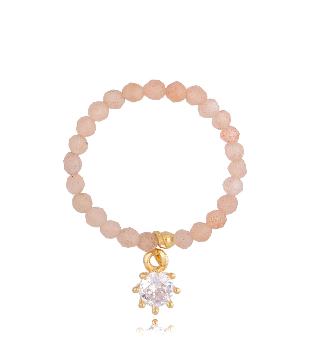 Pierścionek z kamieniami słonecznymi Margaret - By Dziubeka