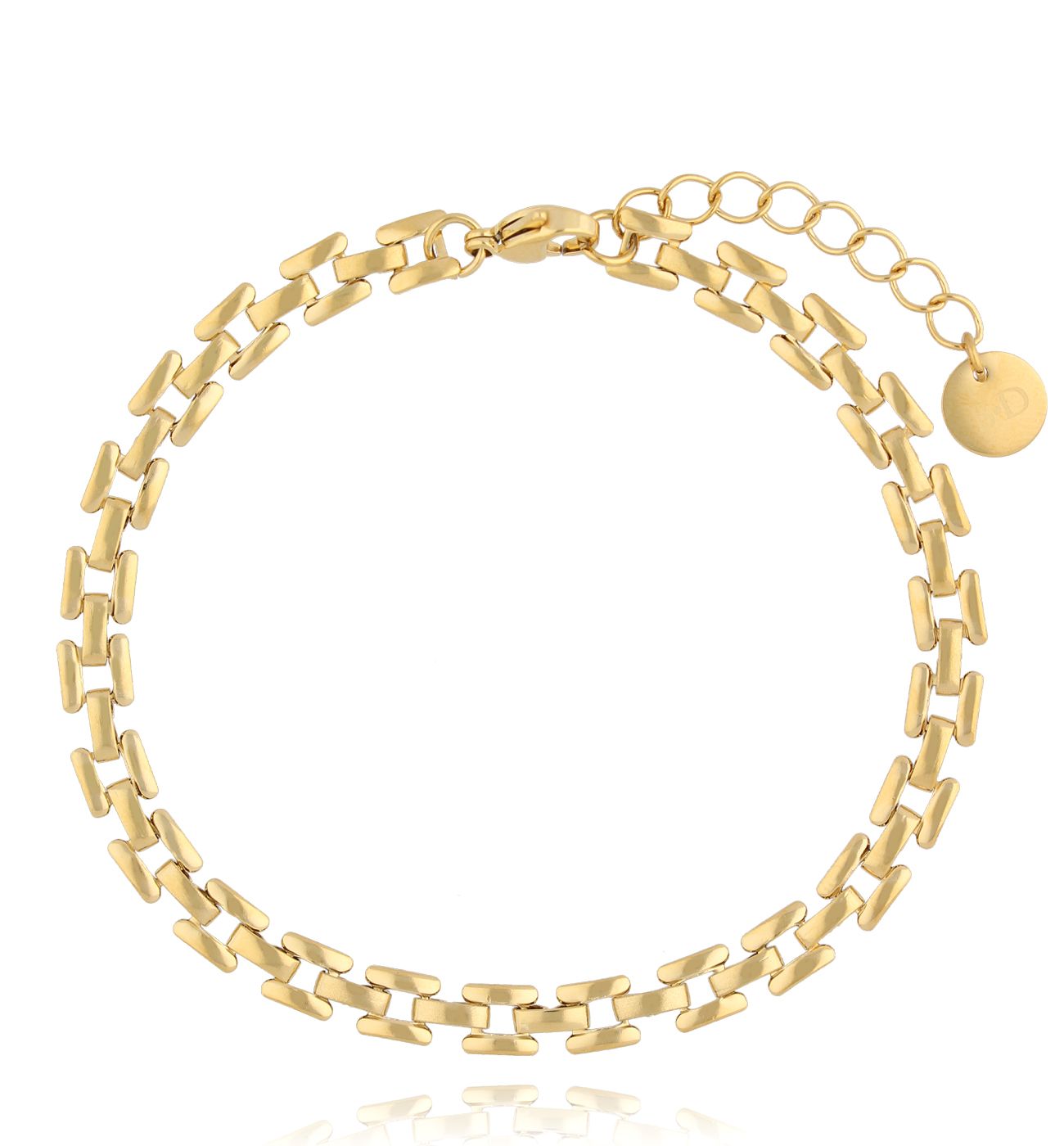 Bransoletka z łańcuchem złota Serene Splendor - By Dziubeka
