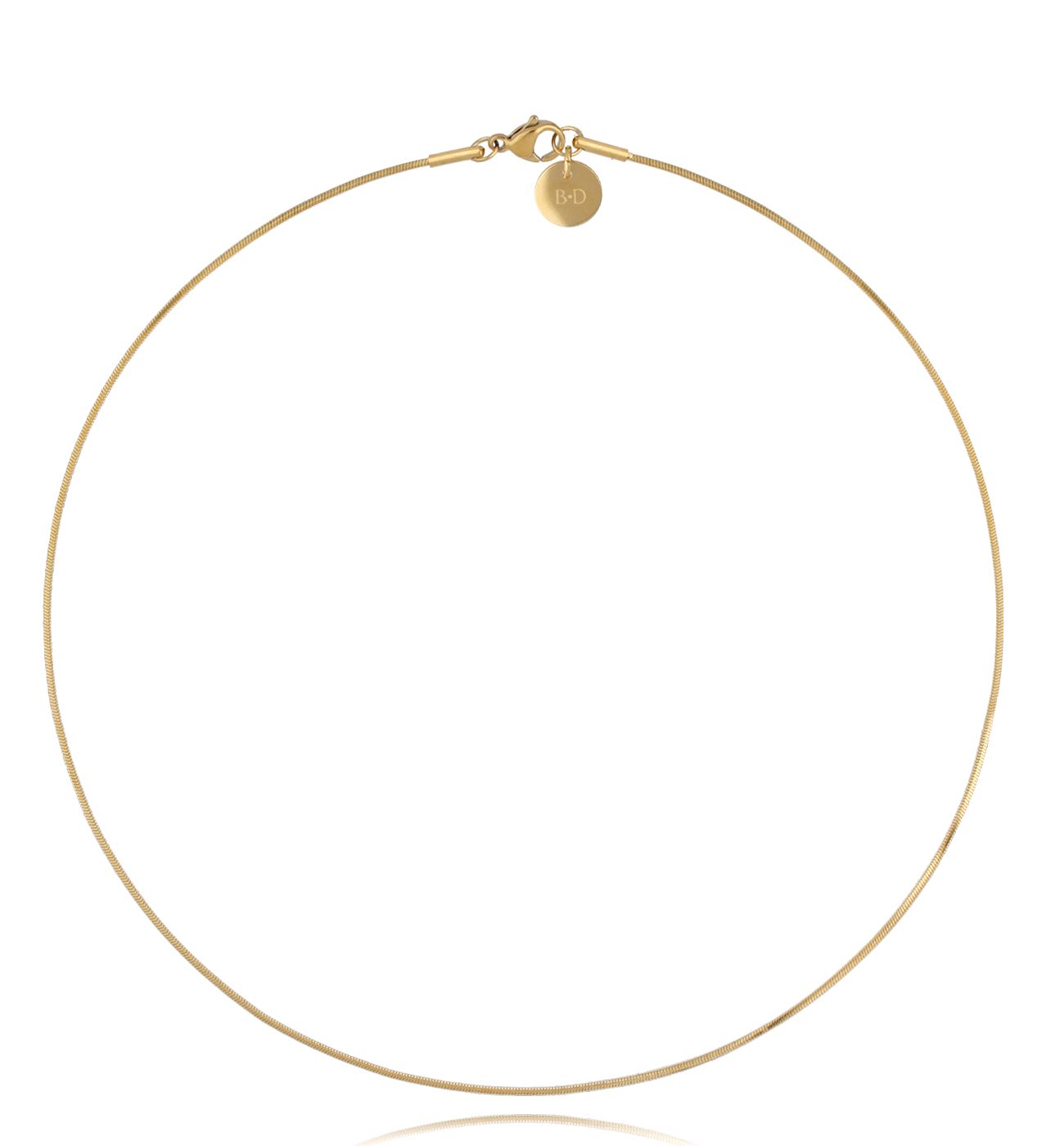 Naszyjnik ze stali szlachetnej pozłacany So Simple NSA0271