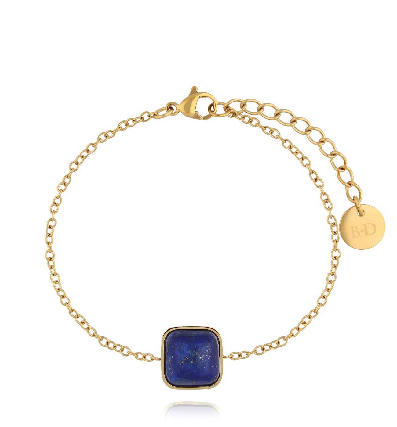 Bransoletka z lapisem złota - By Dziubeka