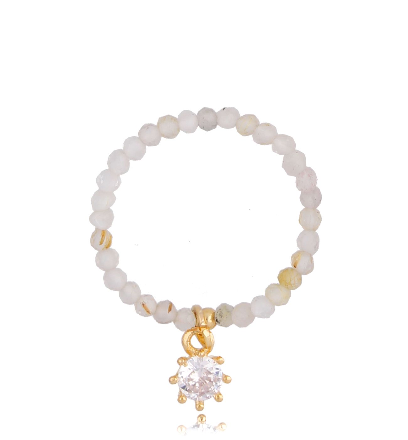 Pierścionek z kwarcami Margaret - By Dziubeka