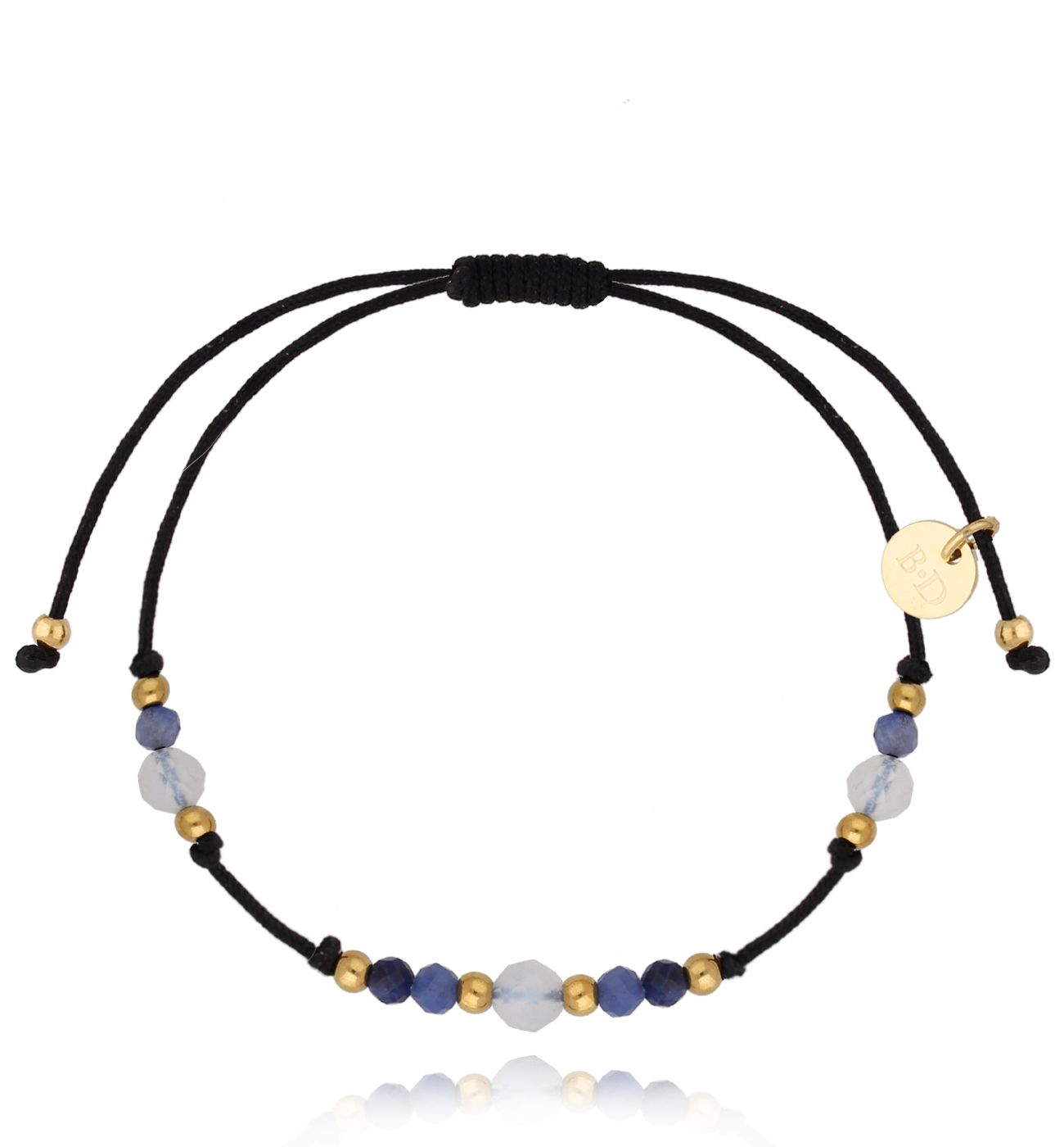 Bransoletka z niebieskimi agatami Universe Stones BSC1354