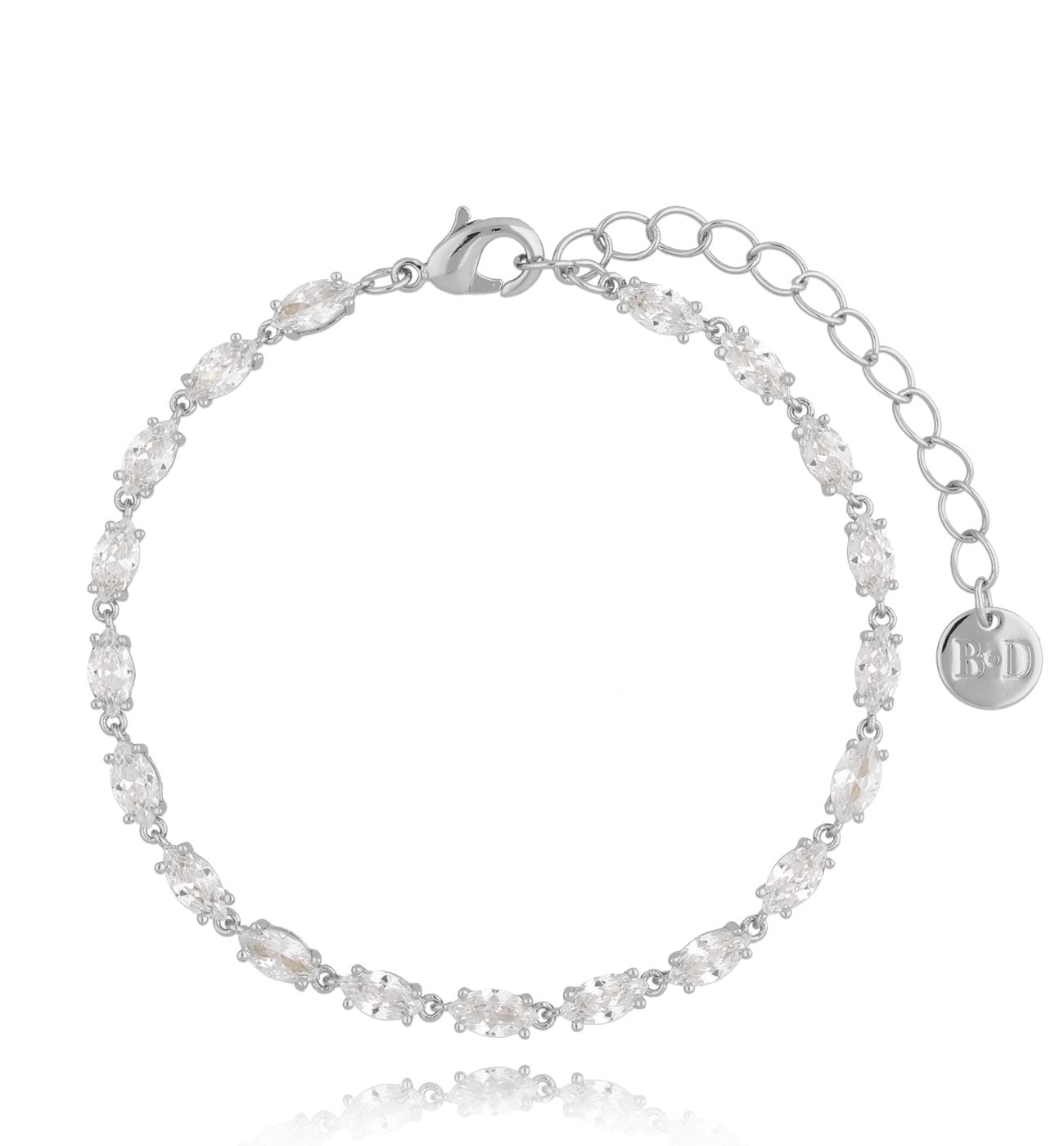 Bransoletka tenisowa srebrna z kryształkami My Soul BSS0041