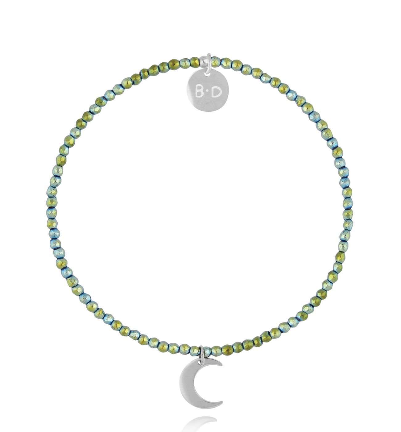 Bransoletka z hematytami i księżycem Nightfall Grace BTW2911