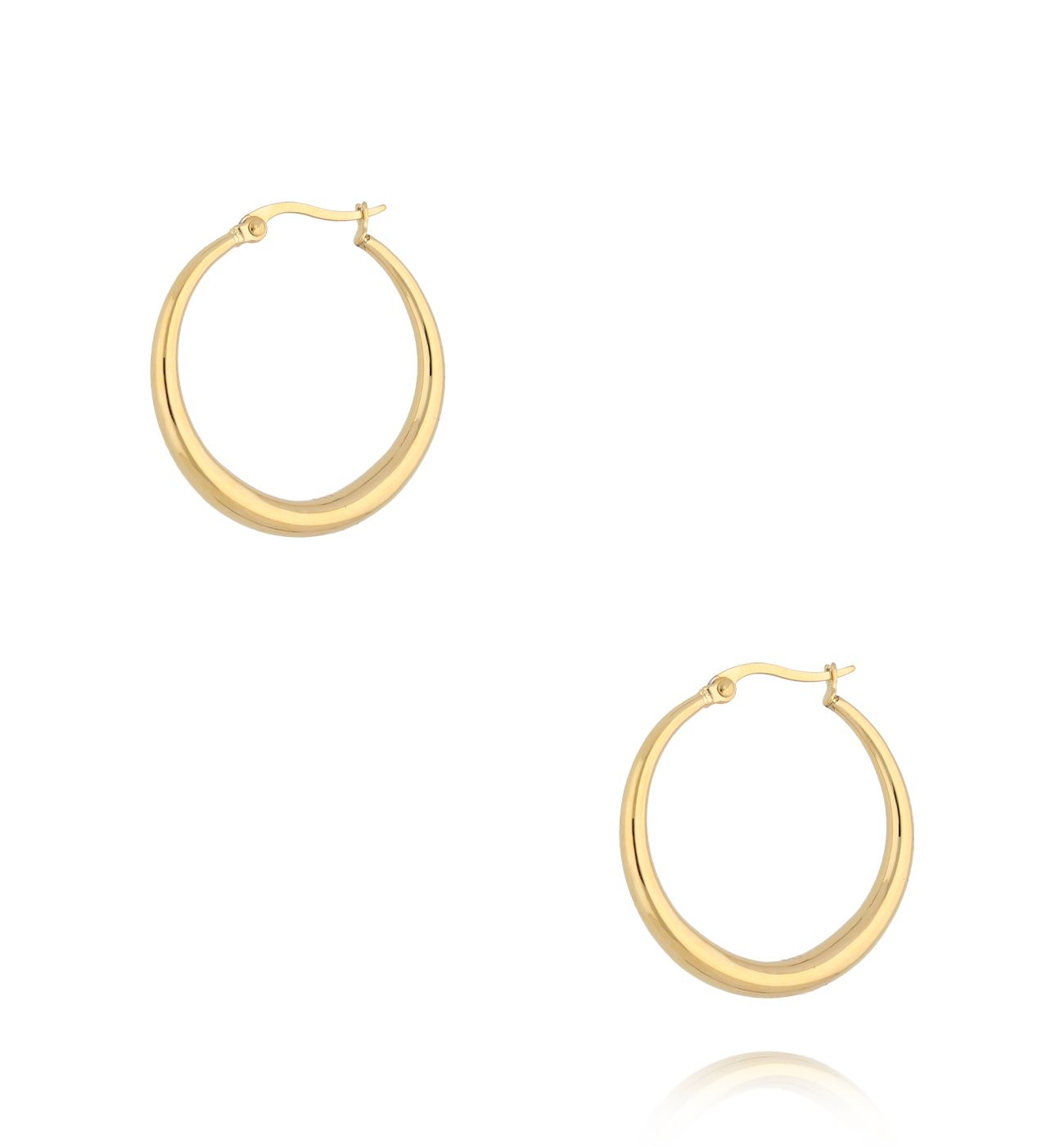 Kolczyki złote koła Basic Hoops - By Dziubeka