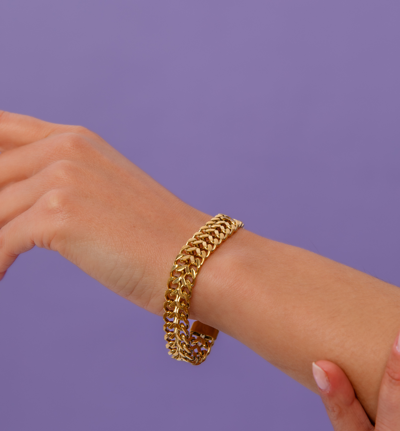 Bransoletka złoty łańcuch BSY0326