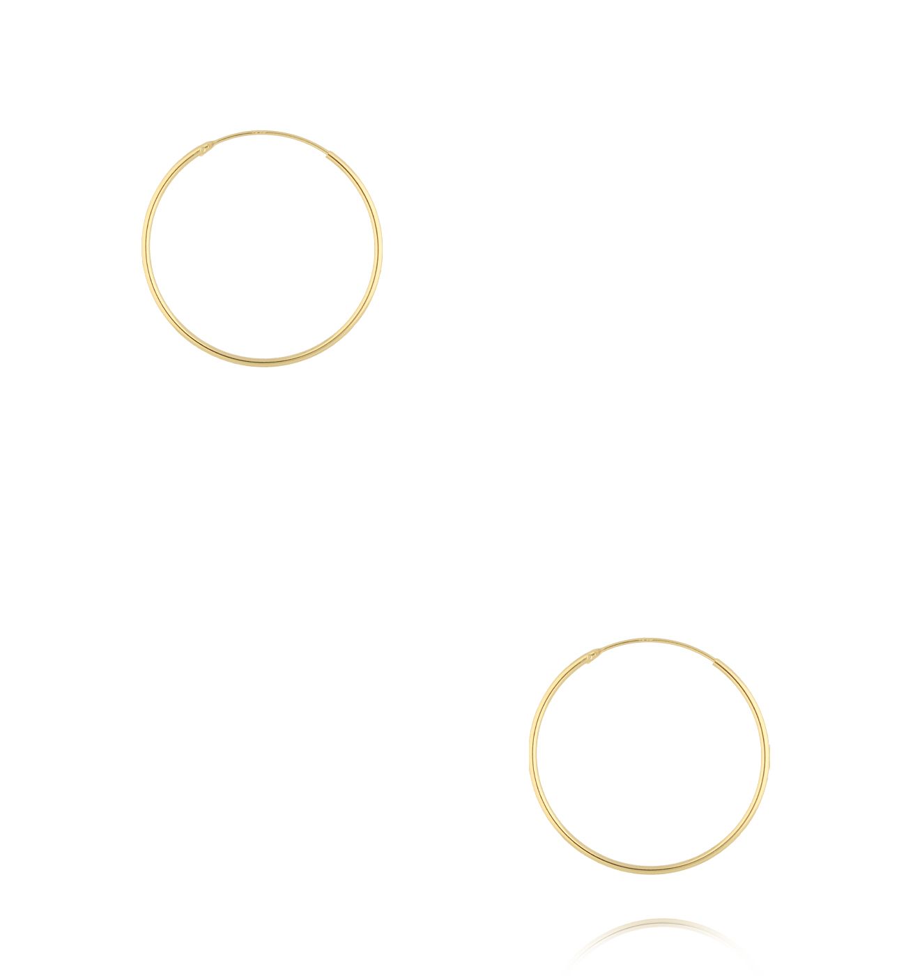 Kolczyki koła złote KCA0182 - By Dziubeka