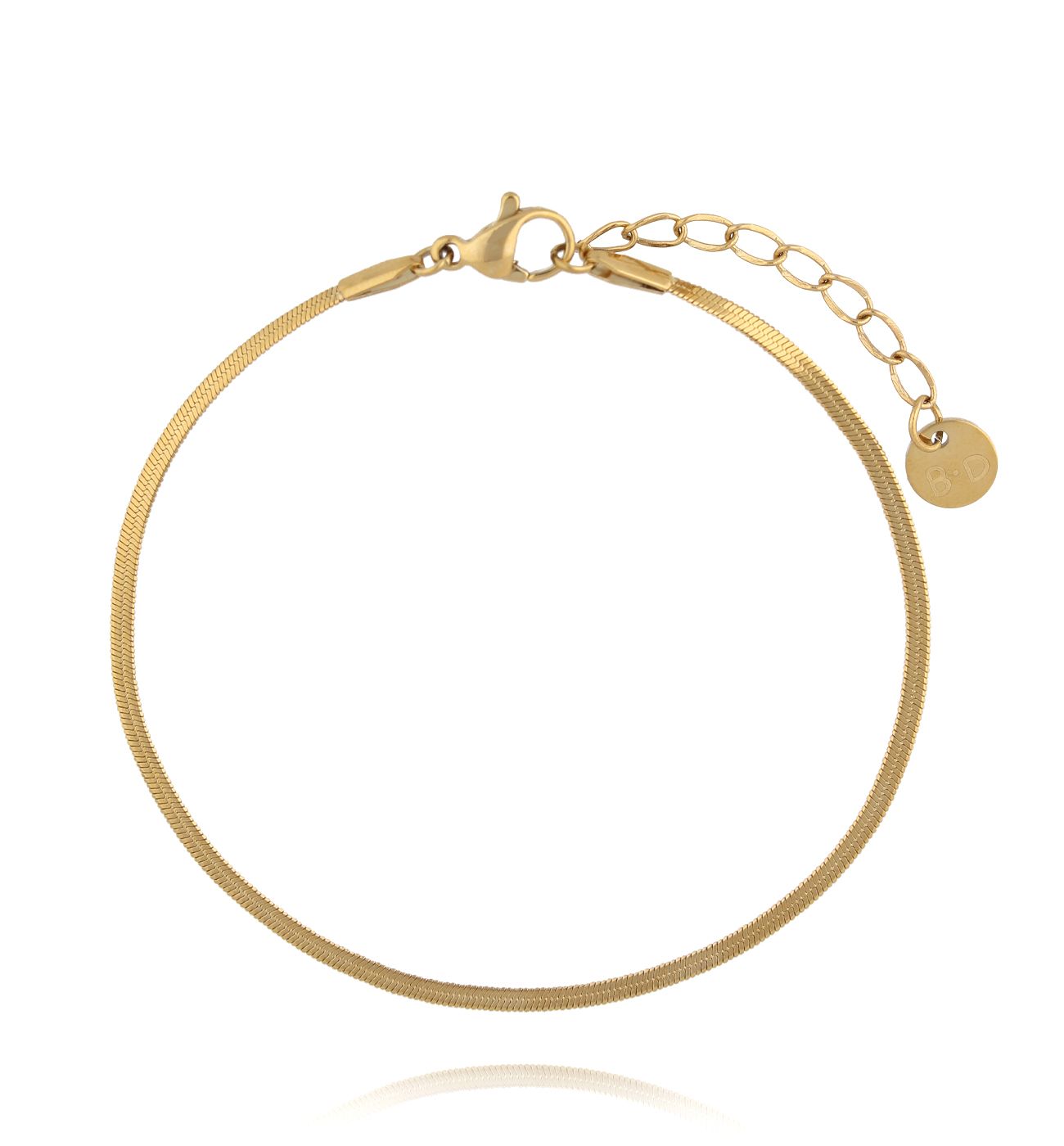 Bransoletka żmijka złota BSY0357