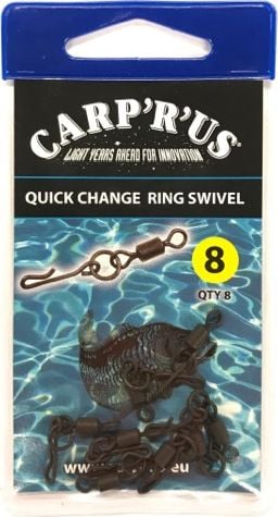 Carp'R'Us Krętliki Quick Change Ring Swivel roz. 8