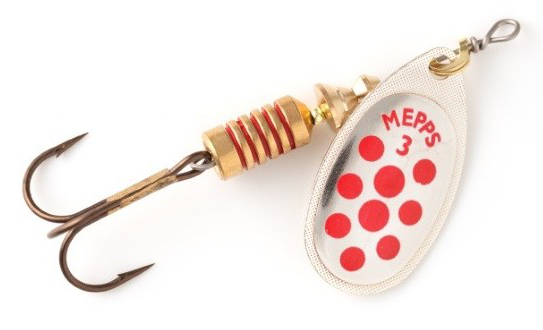 Mepps błystka AGLIA SREBRNA / CZERWONE KROPKI #5