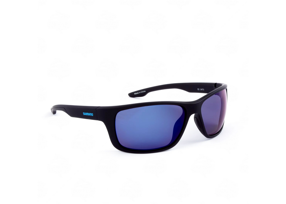 Shimano Okulary Polaryzacyjne Antares Matte Black & Blue Mirror