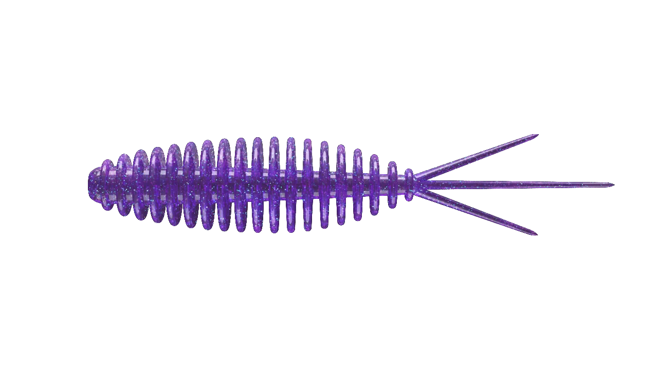 Libra Lures Guma Turbo Worm Mini 3,5cm #020 Purple with Glitter / Krill