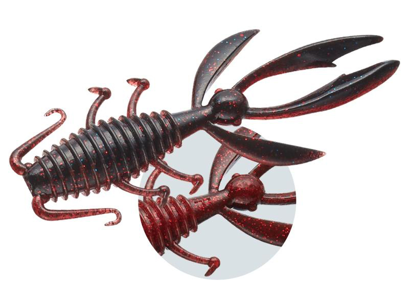 Evergreen przynęta ANTLION 3'3" #08 - 8.3cm BLACK/RED CRAW