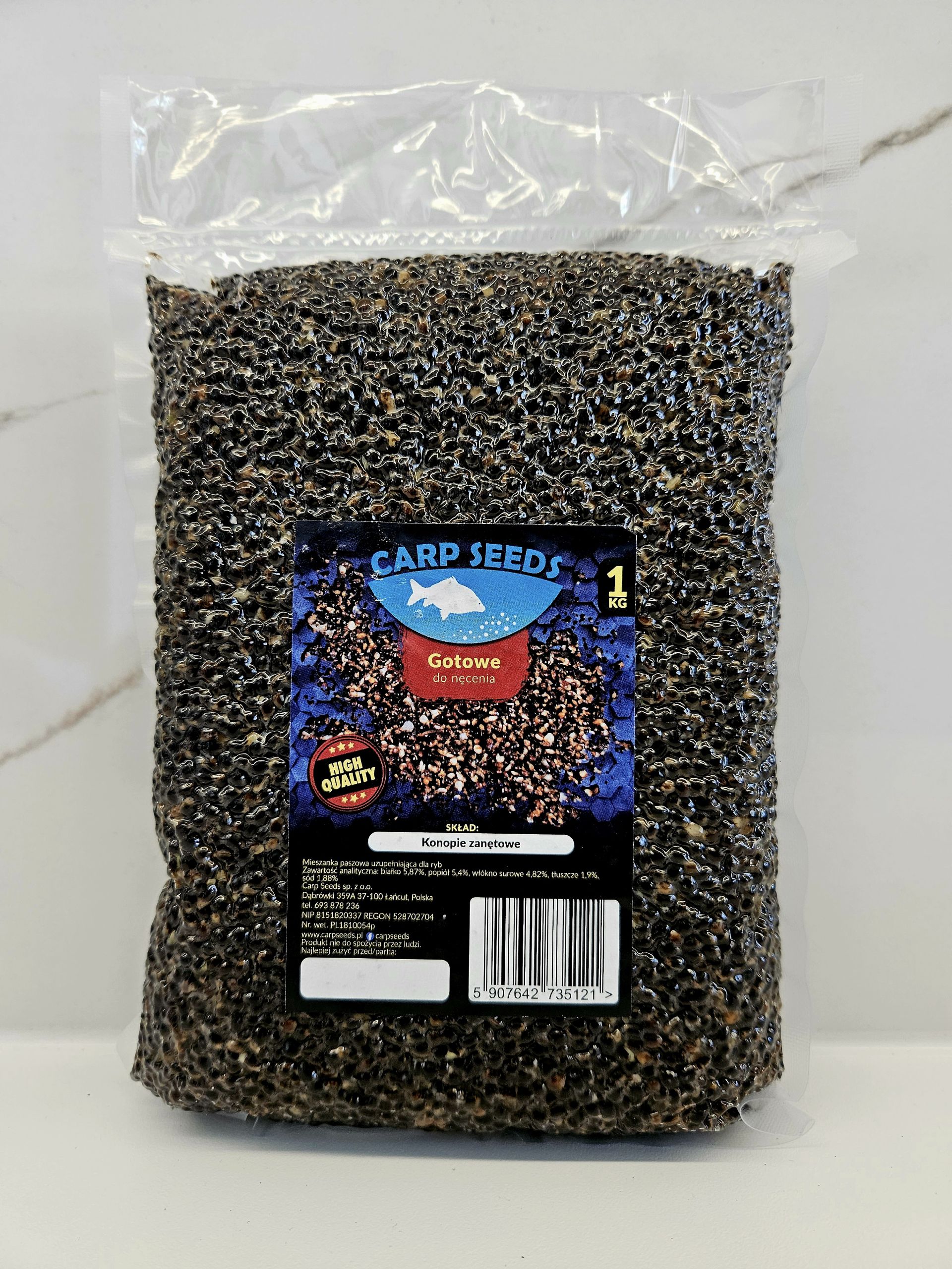 Carp Seed Ziarno do Nęcenia Konopie Zanętowe 1kg