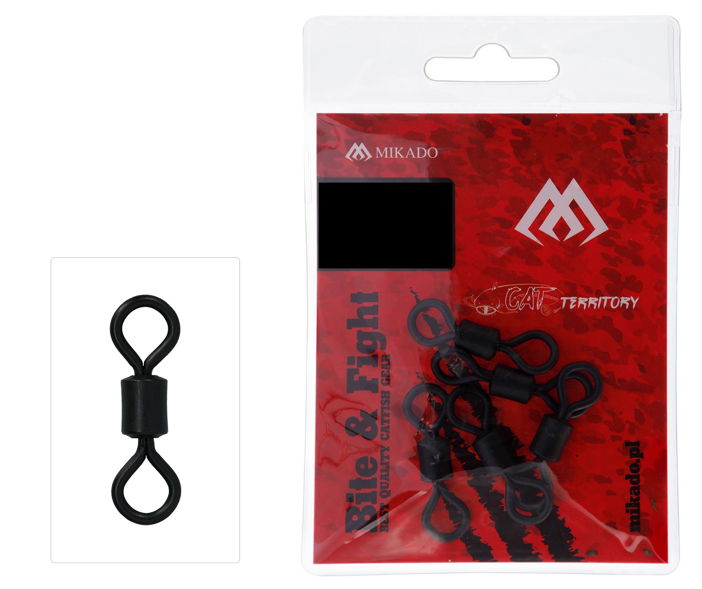 Mikado Krętlik Rolkowy Czarny Matt nr 2/0