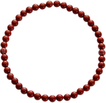 Bransoletka z kamieni - Jaspis Czerwony (kulka 4 mm)