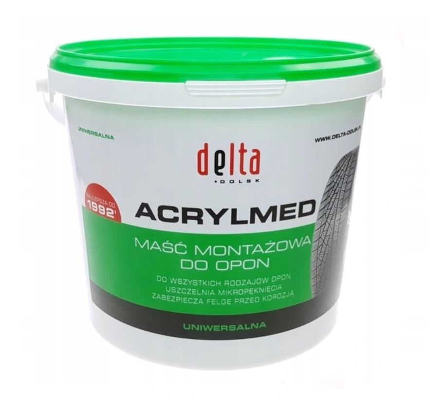 DELTA ACRYLMED MAŚĆ MONTAŻOWA DO OPON UNIWERSALNA 4kg - Petrostar