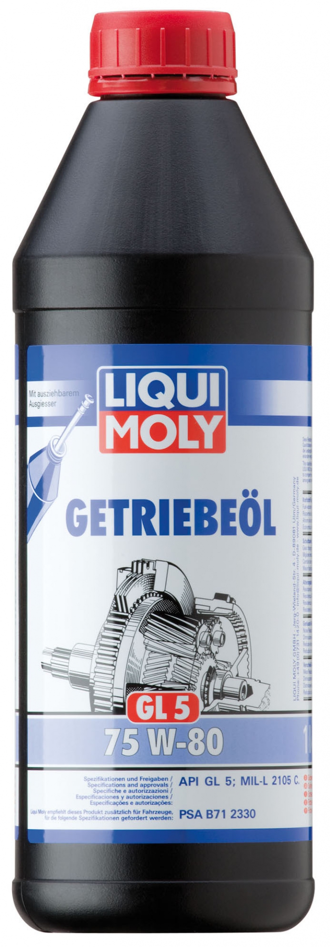 LIQUI MOLY GETRIEBEOL GL5 SAE 75W80 PSA B71 1L 20463 - Petrostar