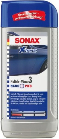SONAX XTREME POLISH & WAX 3 NANOPRO 250ML - Petrostar