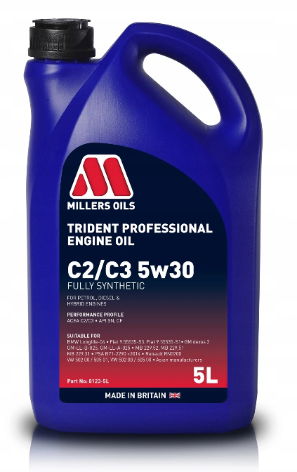 MILLERS TRIDENT PROFESSIONAL C2 C3 5W30 5L - Petrostar