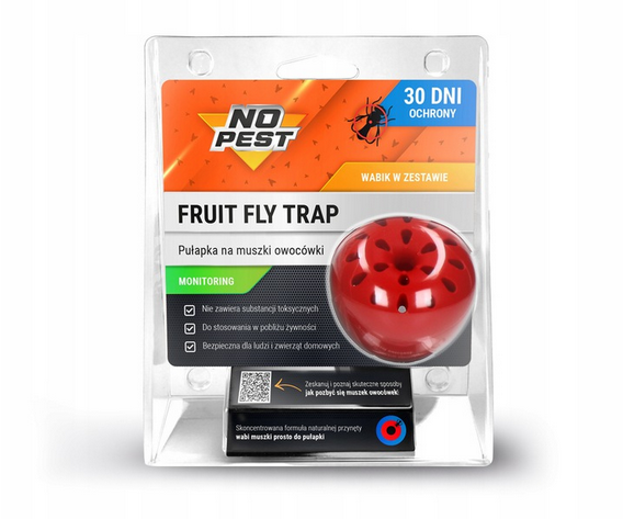 NO PEST PUŁAPKA NA MUSZKI OWOCÓWKI FRUIT FLY TRAP - Petrostar