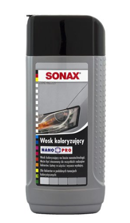 SONAX NANOPRO WOSK KOLORYZUJĄCY SREBRNY 250ML - Petrostar