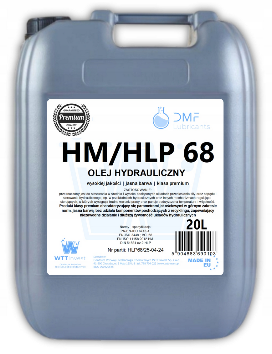 DMF HYDRAULIC OIL HM/HLP 68 20L - Petrostar