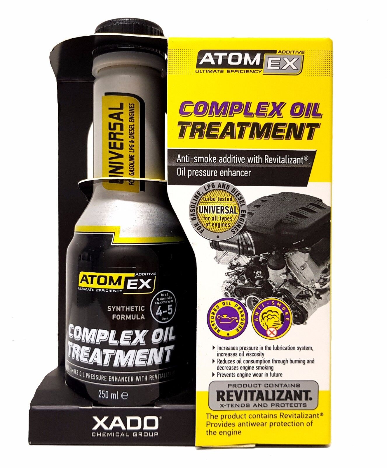 XADO ATOMEX COMPLEX OIL TREATMENT 250ML - Petrostar