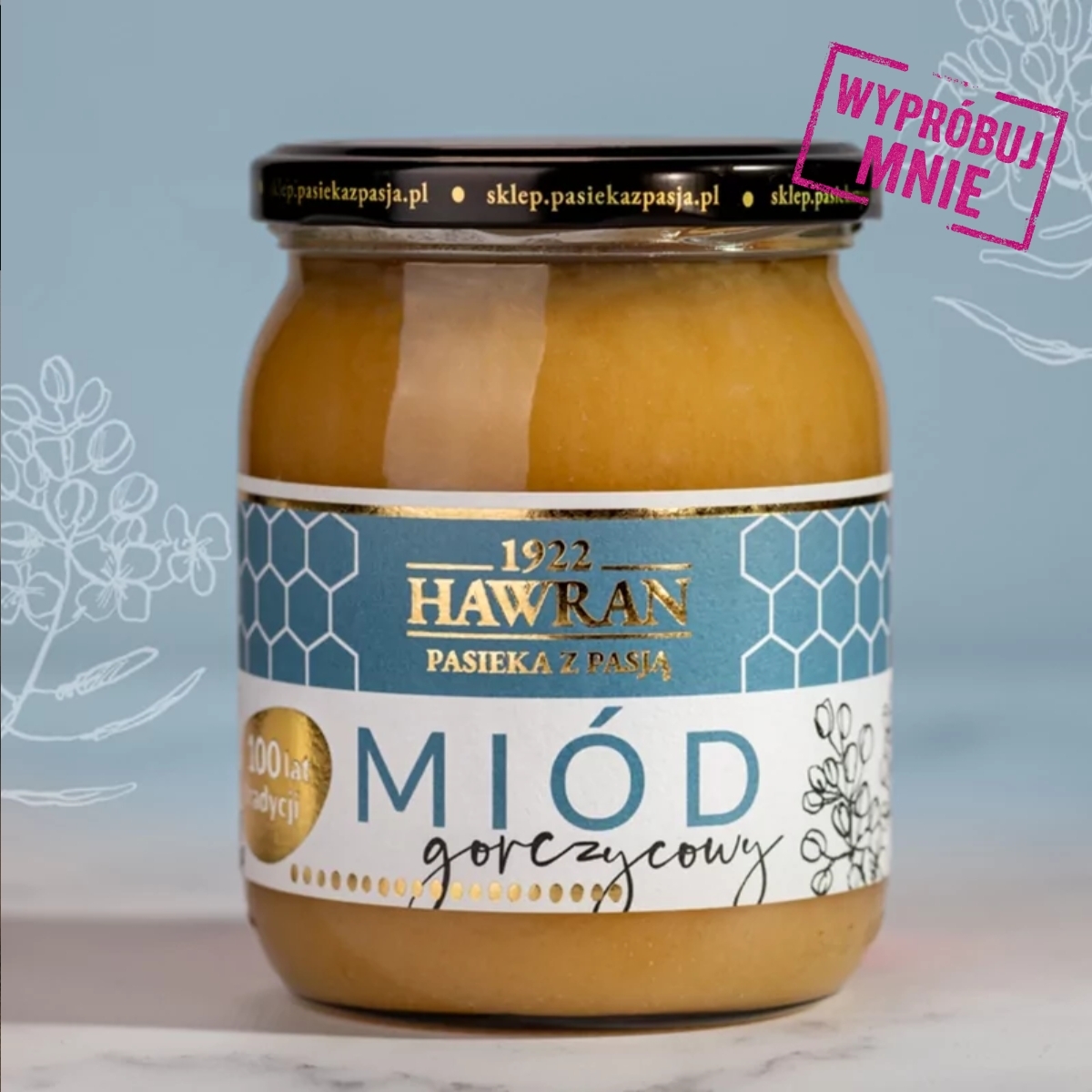 Miód gorczycowy 650g - Pasieka z Pasją Hawran