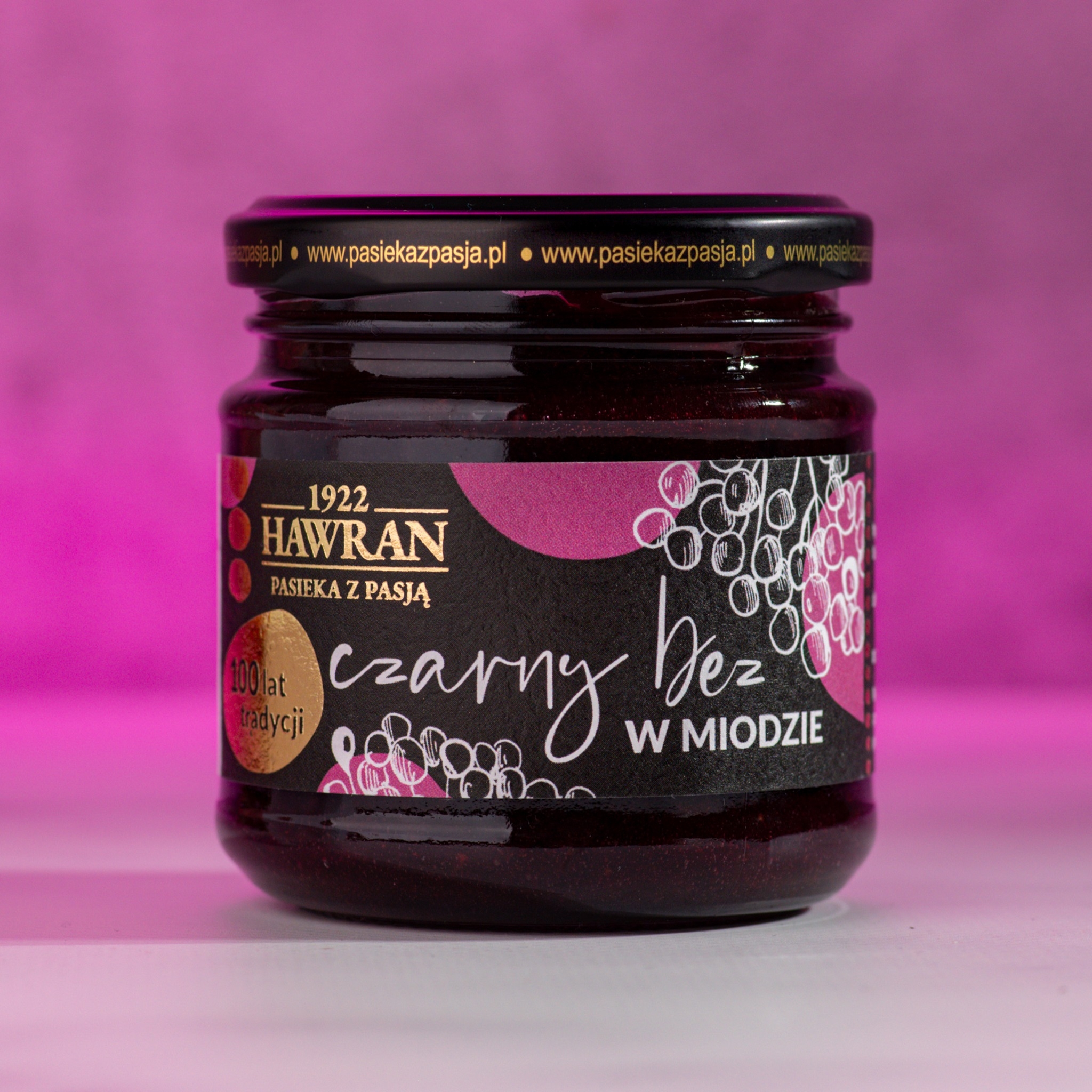 Bez czarny w miodzie wielokwiatowym 240g - Pasieka z Pasją Hawran