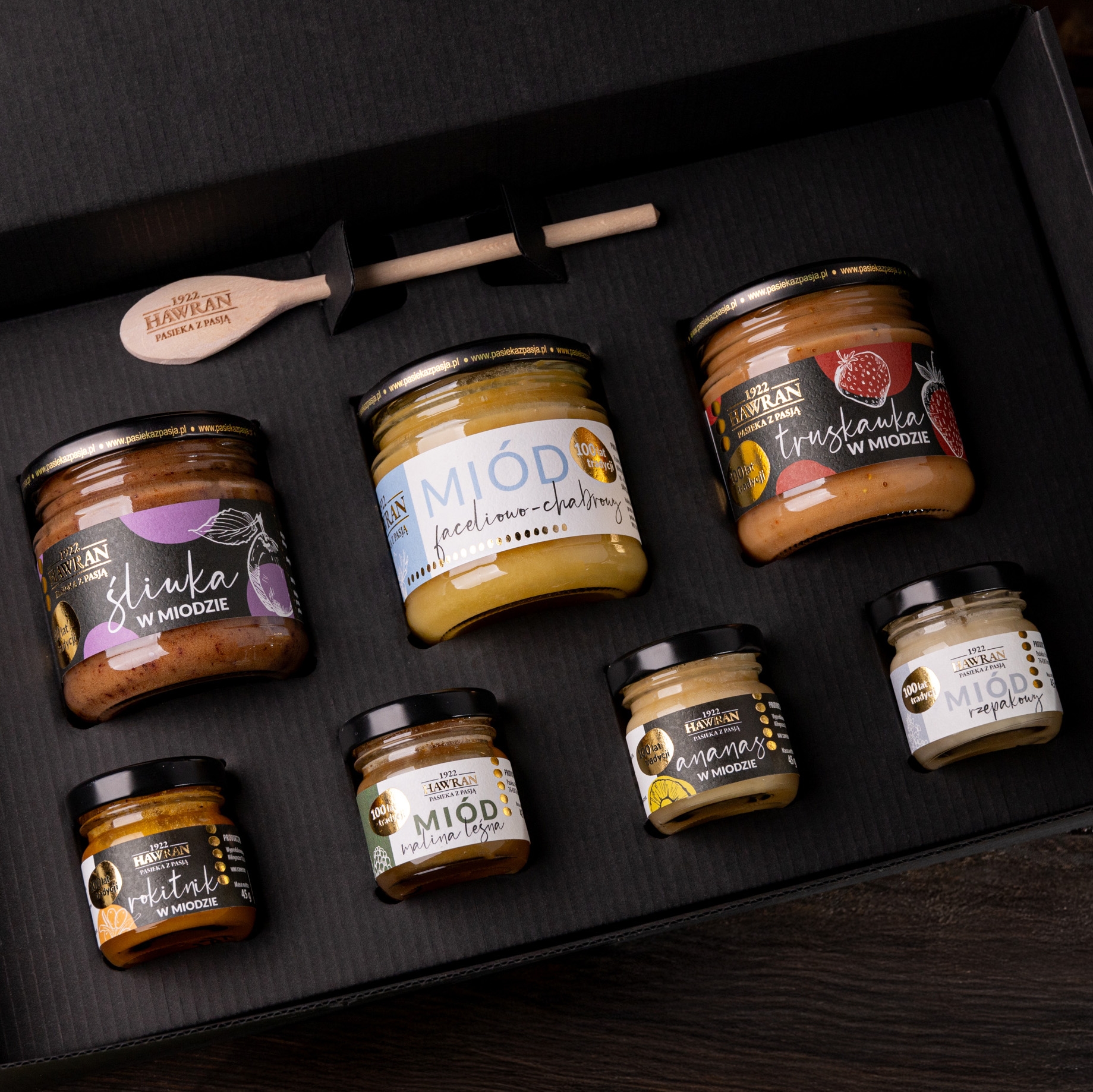 Box premium na 7 miodów - Pasieka z Pasją Hawran