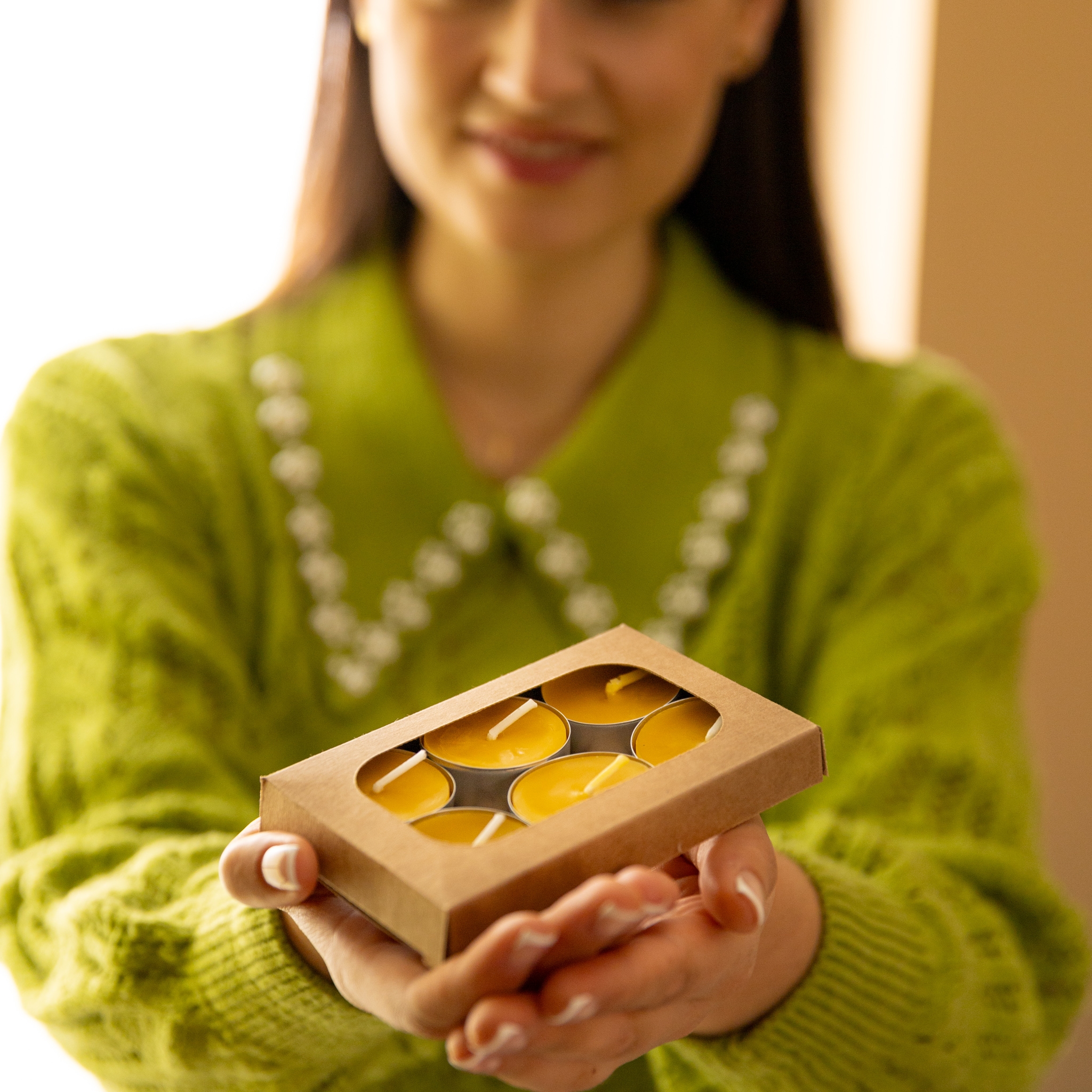 Świeca tealight / podgrzewacz 6x12g - Pasieka z Pasją Hawran