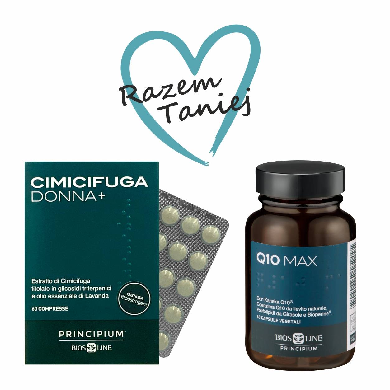 Zestaw Menopauza (Cimicifuga + Koenzym Q10)