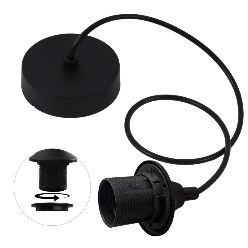 Linka zawiesie do lampy Light Home LH 1x E27 czarny/złoty 1szt. Light Home LH 1x E27 czarny 1szt.