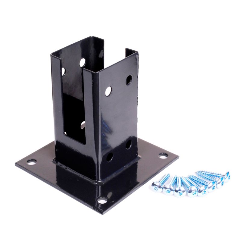 Podstawa słupka Blooma Neva stalowa 7 x 7 x 15 cm antracyt