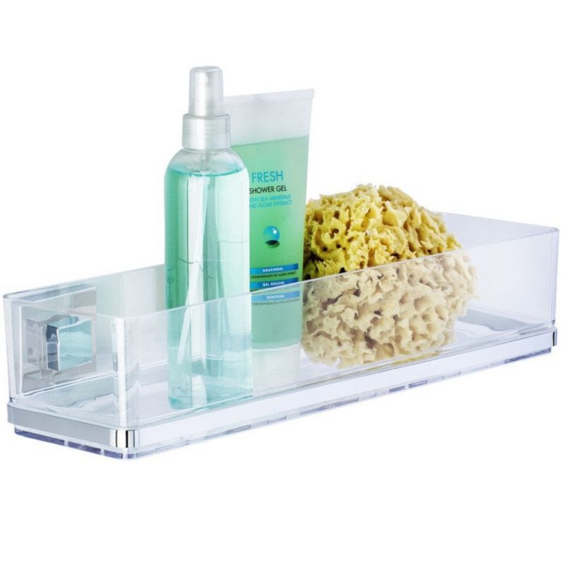 Półka łazienkowa Wenko VL Quadro przezroczysta 38,5 cm Vacuum-Loc 1 szt.