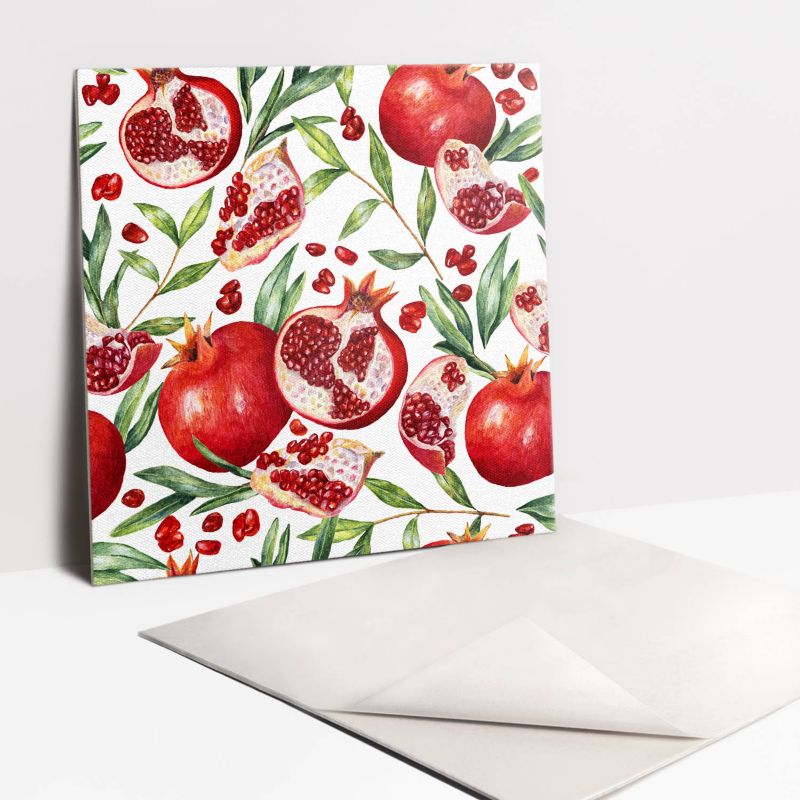 Kafelki samoprzylepne Tulup 30x30 cm Owoce granatu 9 szt.