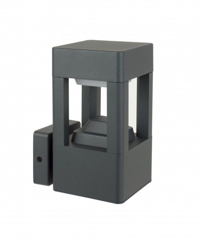 Kinkiet ścienny zewnętrzny SU-MA Fan ciemnoszary 1 x GX53 x IP54 wym: 20 x 11 x 14,5 cm - 1 szt.