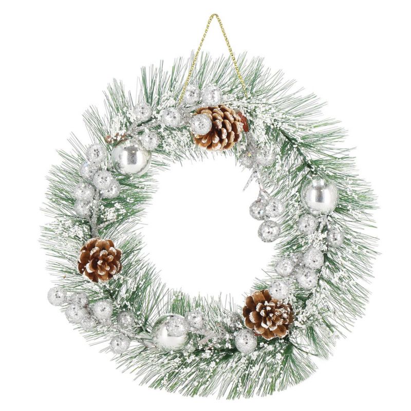 Wieniec świąteczny Springos ozdoba na drzwi wianek 24 cm 1 szt.