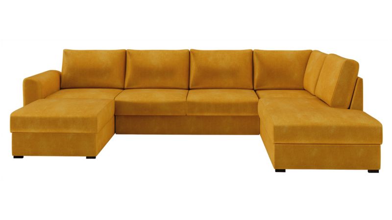 Narożnik MIRJAN 24 z funkcją spania Wilma prawy miodowy 1 szt.