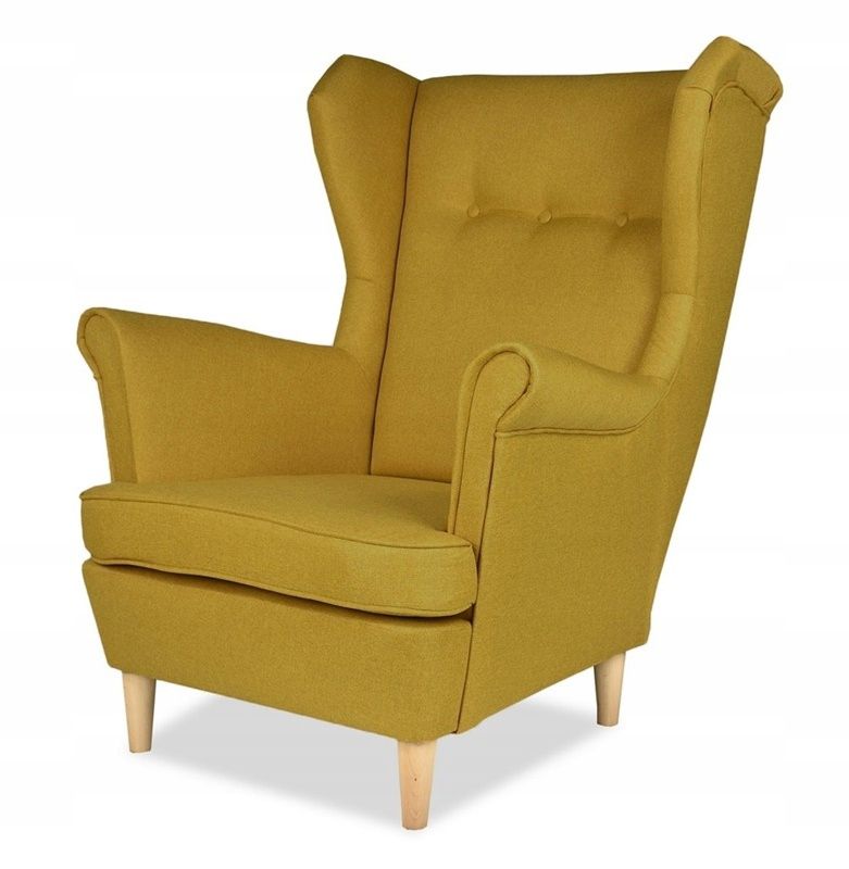 Fotel uszak do salonu Family Meble ARI żółty 1szt