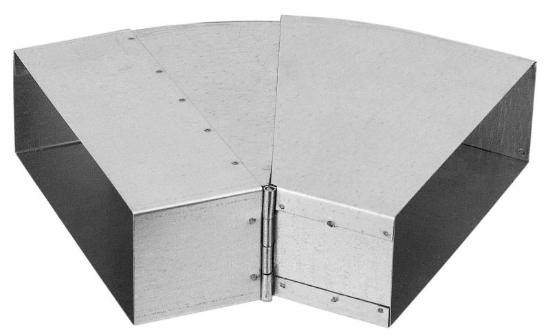 Kolano nastawne Darco 150 x 50 mm 25-45° ocynkowane