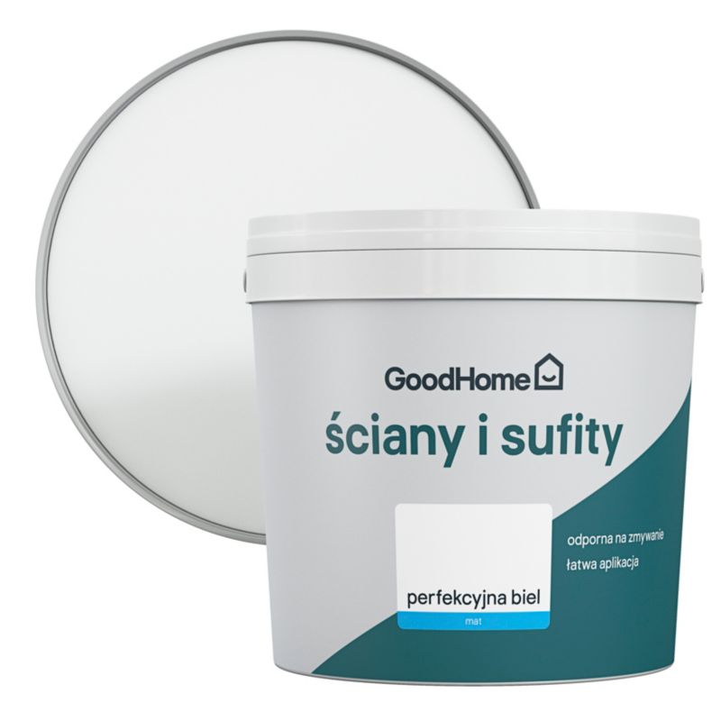 Farba GoodHome Ściany i Sufity biały mat 5 l