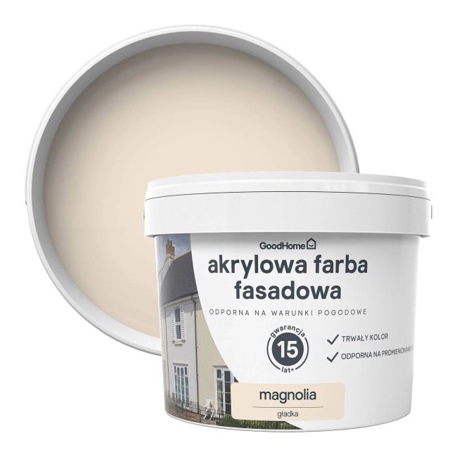 Farba elewacyjna GoodHome magnolia 10 l