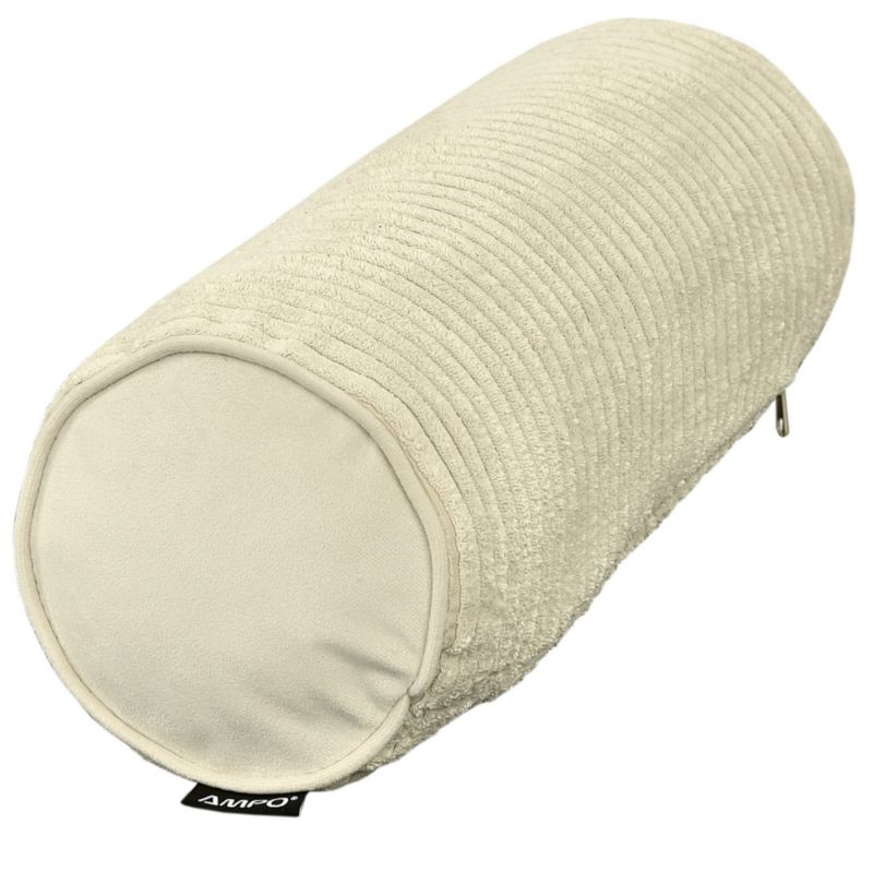 Poduszka dekoracyjna wałek AMPO welur kremowy 1 szt.