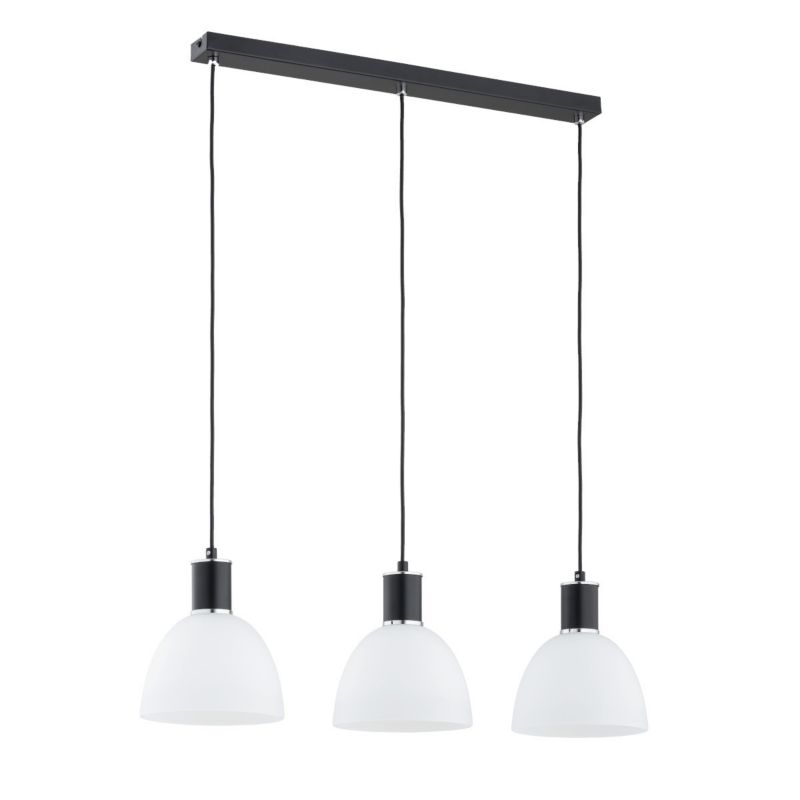 Lampa wisząca Alfa Sanbri 4320 czarno-biała nad stół 3xE27 x 15W 1 szt.