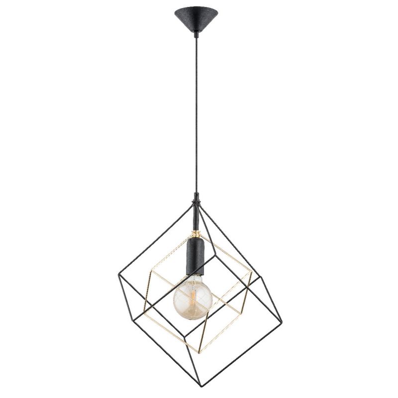 Lampa wisząca Alfa Tanto 6791 czarno-złota dekoracyjna 1xE27 x 15W 1 szt.
