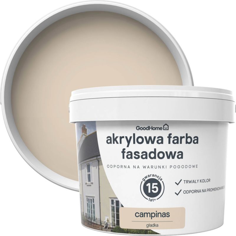 Farba elewacyjna GoodHome campinas 10 l